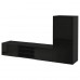 Комбинация шкафов под TV IKEA BESTA черно-коричневый 240x42x129 см (493.295.38)
