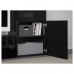 Комбинация шкафов под TV IKEA BESTA черно-коричневый 240x42x129 см (493.295.38)
