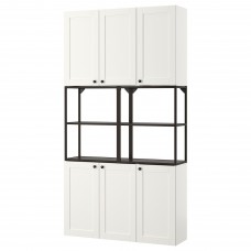 Комбинация шкафов и стеллажей IKEA ENHET антрацит белый 120x30x225 см (493.314.33)