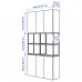 Комбінація шаф та стелажів IKEA ENHET антрацит білий 120x30x225 см (493.314.33)