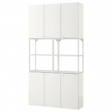 Комбинация шкафов и стеллажей IKEA ENHET белый 120x30x225 см (493.314.47)