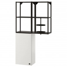 Комбінація шаф та стелажів IKEA ENHET антрацит білий 80x30x150 см (493.314.52)