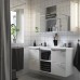 Набір меблів для ванної IKEA ENHET / TVALLEN білий 124x43x65 см (493.375.95)