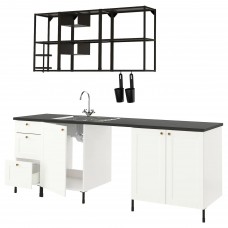 Кухня IKEA ENHET антрацит 243x63.5x222 см (493.378.16)