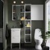Набір меблів для ванної IKEA ENHET / TVALLEN білий 44x43x87 см (493.383.16)