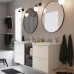Набір меблів для ванної IKEA ENHET / TVALLEN білий антрацит 164x43x65 см (493.383.40)