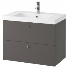 Шкаф для раковины IKEA GODMORGON / ODENSVIK темно-серый 83x49x64 см (493.384.77)