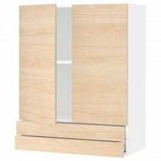 Комбінація навісних шаф IKEA METOD / MAXIMERA білий світлий ясен 80x100 см (493.737.91)