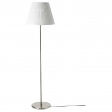 Торшер IKEA MYRHULT / KRYSSMAST білий нікельований (493.859.92)