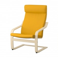 Крісло IKEA POANG березовий шпон жовтий (493.870.76)
