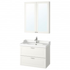 Набір меблів для ванної IKEA GODMORGON / RATTVIKEN білий 82 см (493.900.31)
