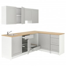 Кутова кухня IKEA KNOXHULT сірий 243x164x220 см (494.045.56)