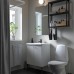 Комплект мебели для ванной IKEA ENHET / TVALLEN белый антрацит 64x43x87 см (494.063.29)