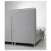 Континентальне ліжко IKEA DUNVIK матрац VALEVAG світло-сірий 160x200 см (494.195.67)