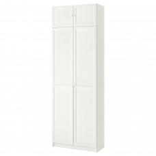 Книжный шкаф IKEA BILLY / OXBERG белый 80x42x237 см (494.248.37)