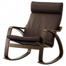 Кресло-качалка IKEA POANG коричневый темно-коричневый (494.293.02)