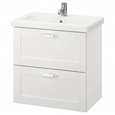 Шкаф для раковины IKEA ENHET / TVALLEN белый 64x43x65 см (494.301.26)