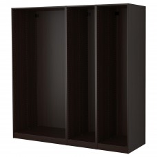 3 каркаси гардероба IKEA PAX чорно-коричневий 200x58x201 см (498.953.33)