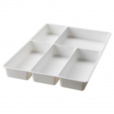 Лоток для столовых приборов IKEA STODJA белый 31x50 см (501.772.23)