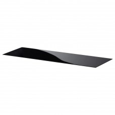 Верхняя панель для тумбы IKEA BESTA стекло черный 120x40 см (501.965.37)