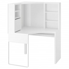 Кутовий письмовий стіл IKEA MICKE білий 100x142 см (502.507.13)