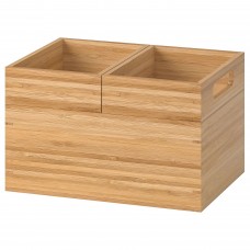 Коробка IKEA DRAGAN 3 шт. бамбук 23x17x14 см (502.818.56)