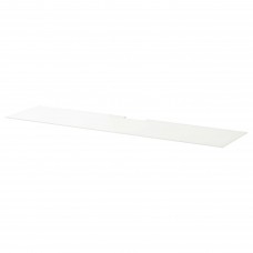 Верхняя панель тумбы под TV IKEA BESTA стекло белый 180x40 см (502.953.06)