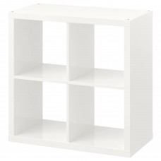 Стелаж IKEA KALLAX глянцевий білий 77x77 см (503.057.39)