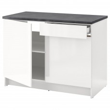 Напольный кухонный шкаф IKEA KNOXHULT глянцевый белый 120 см (503.268.07)