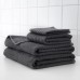Банное полотенце IKEA VAGSJON темно-серый 100x150 см (503.536.12)