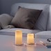 LED свічка IKEA GODAFTON 2 шт. сірий (503.702.25)