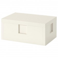 Набір LEGO® коробка з кришкою IKEA BYGGLEK білий 26x18x12 см (503.721.87)