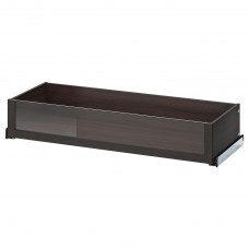 Выдвижной ящик IKEA KOMPLEMENT черно-коричневый 100x35 см (504.340.86)