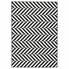 Безворсовый ковер IKEA SKARRILD белый черный 160x230 см (504.351.99)