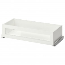 Шухляда з скляним фронтом IKEA KOMPLEMENT білий 75x35 см (504.470.17)