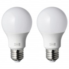 LED лампочка E27 806 лм IKEA RYET кругла молочний (504.479.89)