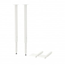 Пара ніжок IKEA BOAXEL білий 67-84 см (504.487.38)
