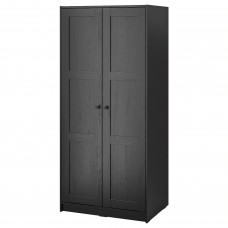 Гардероб IKEA RAKKESTAD чорно-коричневий 79x176 см (504.537.58)