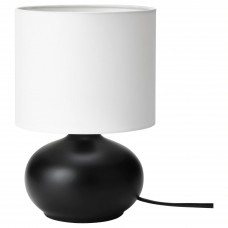 Настільна лампа IKEA TVARFOT чорний білий (504.675.24)