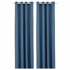 Затемняющие гардины IKEA MAJRID синий 145x300 см (504.698.82)
