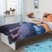 Комплект постельного белья IKEA JATTELIK динозавры синий 150x200/50x60 см (504.799.75)