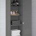 Шкаф высокий IKEA GODMORGON темно-серый 40x32x192 см (504.812.47)