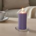 Неароматическая формовая свеча IKEA DAGLIGEN светло-фиолетовый 14 см (504.826.85)