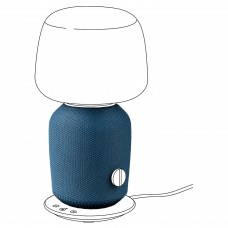 Чохол настільної лампи з динаміком IKEA SYMFONISK синій (504.857.35)