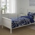 Комплект постільної білизни IKEA KLIPPLOK синьо-білий 150x200/50x60 см (504.978.56)