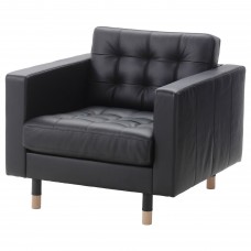 Кресло IKEA LANDSKRONA черный (590.317.78)