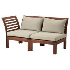 Модульний диван IKEA APPLARO коричневий бежевий 143x80x73 см (590.968.83)