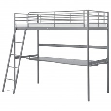 Каркас ліжка-горища IKEA SVARTA сріблястий 90x200 см (591.512.71)