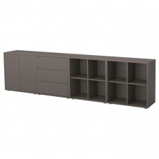 Комбінація шаф на ніжках IKEA EKET темно-сірий 280x35x72 см (591.910.26)