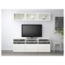 Комбінація шаф для TV IKEA BESTA білий прозоре скло 180x40x192 см (591.945.86)